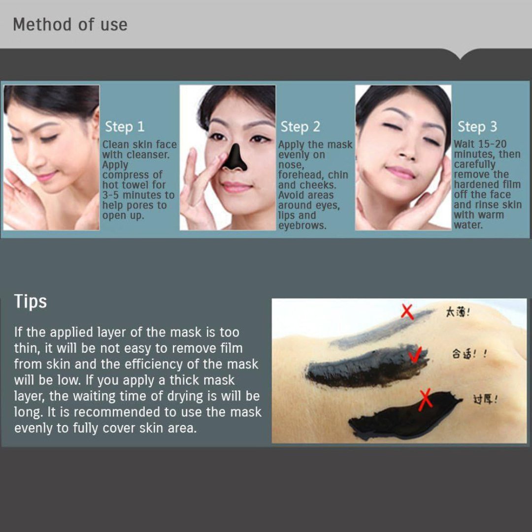 Bioaqua Black Head Remover Peel Off Facial Mask Using Step By Step Guide