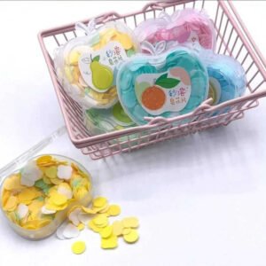 Portable Mini Hand Wash Paper Soap Tube Apple Shape Box