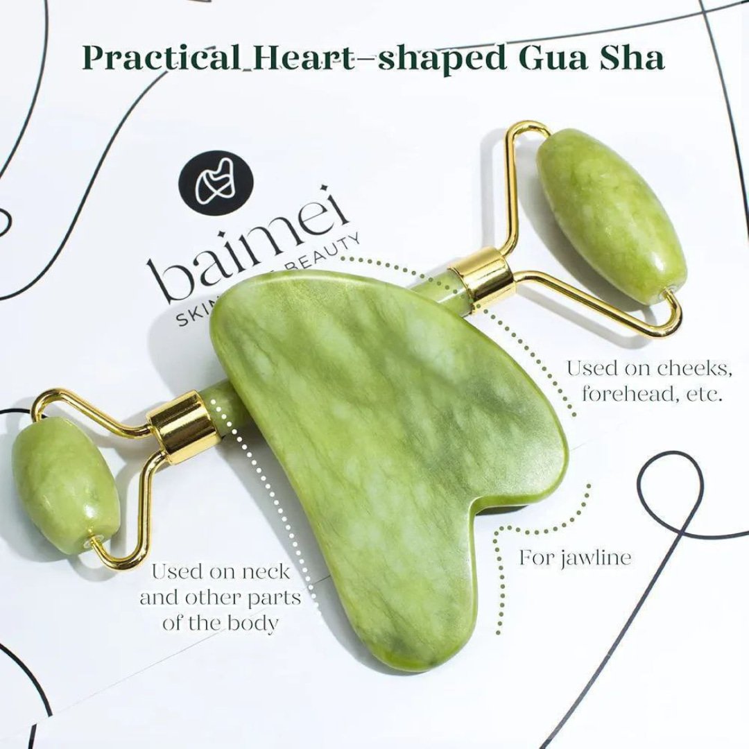 BAIMEI IcyMe Gua Sha & Jade Roller Facial Tools Gallery Photo One