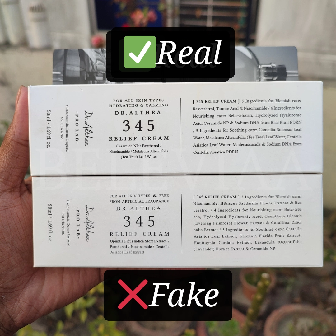 Dr. Althea 345 Relief Cream Key Ingredients List (1)