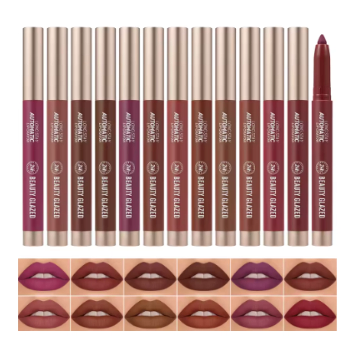 Beauty Glazed Long Stay Automatic Lip Crayon Lipstick